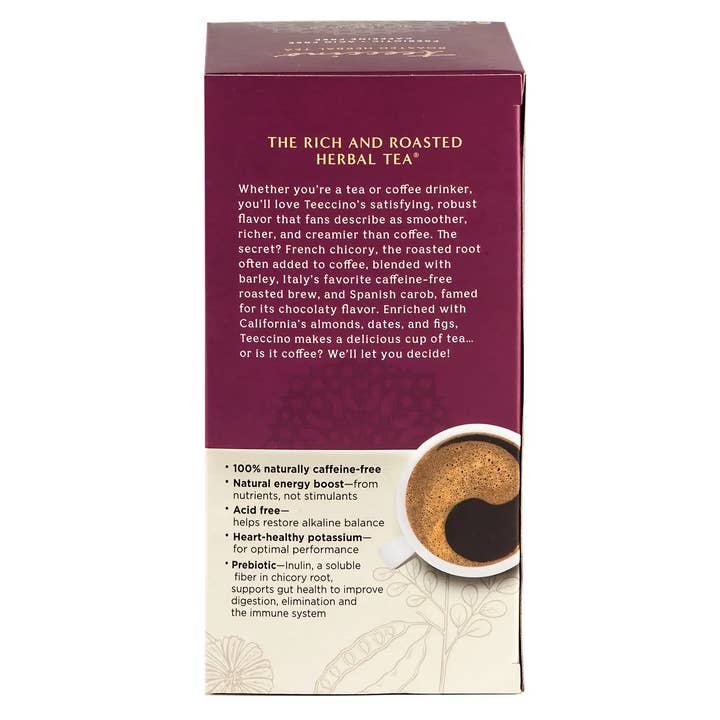 Teeccino - Wholesale Health/Detox Tea - Java Roasted Herbal Tea-75% Organic