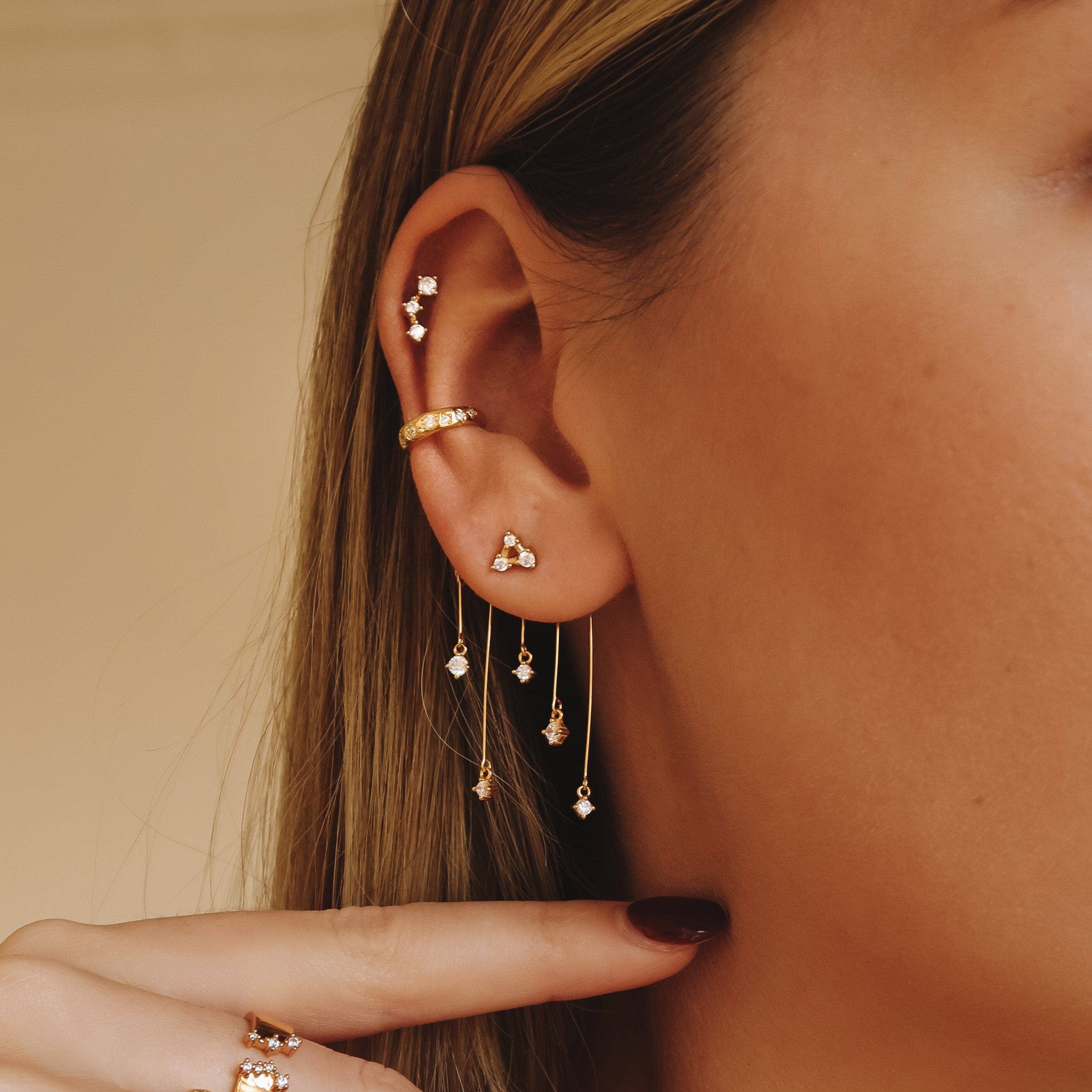 Nébuleuse Bijoux - Wholesale Single Earring - Lyra Blanche3