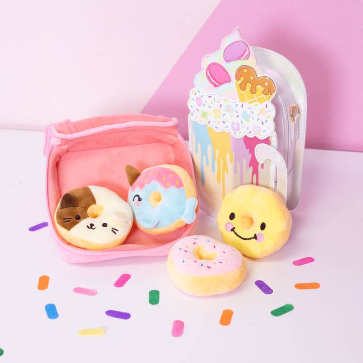 Bewaltz - Wholesale Stuffed/Plush Toy - Kids & Baby - CLOSEOUT! Mini Plushies - Donut Worry Box (5-Pc Set) 🍩