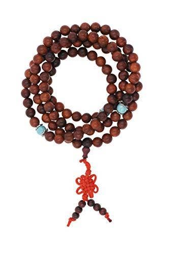 Mandala Crafts - Wholesale Prayer Beads Necklace - Mandala Crafts Natural Wood 108 Mala Prayer Beads Necklace, Bracelet from for Meditation, Yoga29