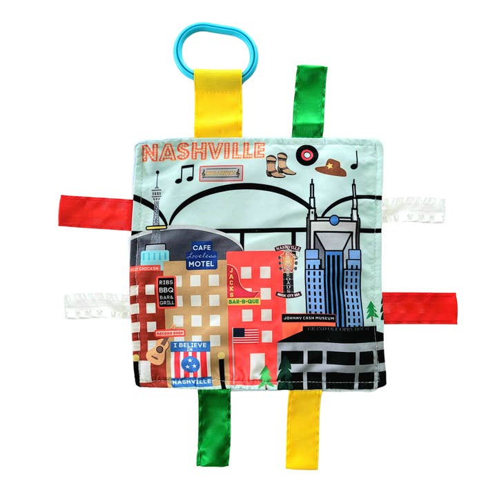 Baby Jack and Company - Wholesale Crinkle Tag Toy - Baby - Nashville TN Music City Baby Learning Crinkle Tag Squares0