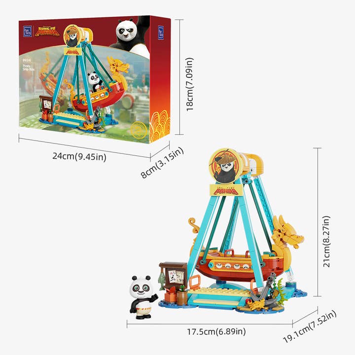Pantasy/Puremind - Wholesale Building Set - Kids - Kung Fu Panda Pirate Ship Ride