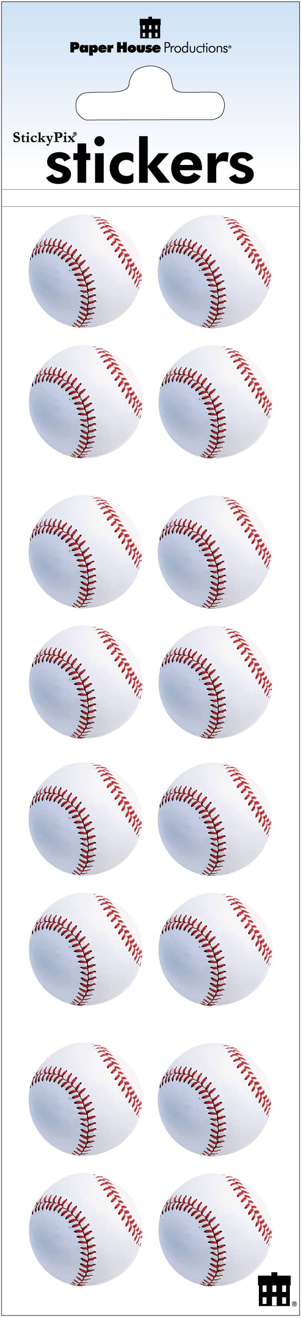 Paper House Productions - Wholesale Sticker - Baseballs Sticker1