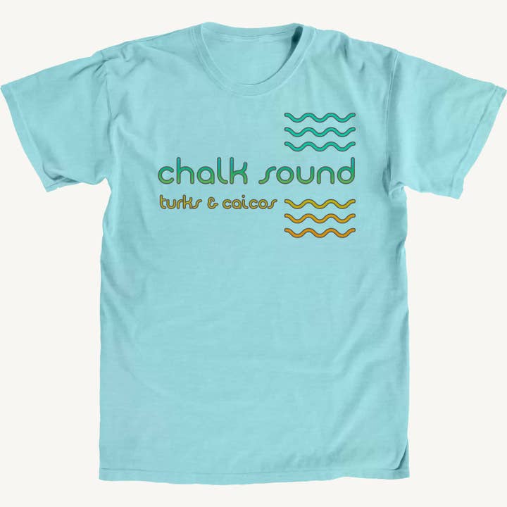 T-shirt Premium Redonda Chalk Sound por atacado de Salt Water Colours