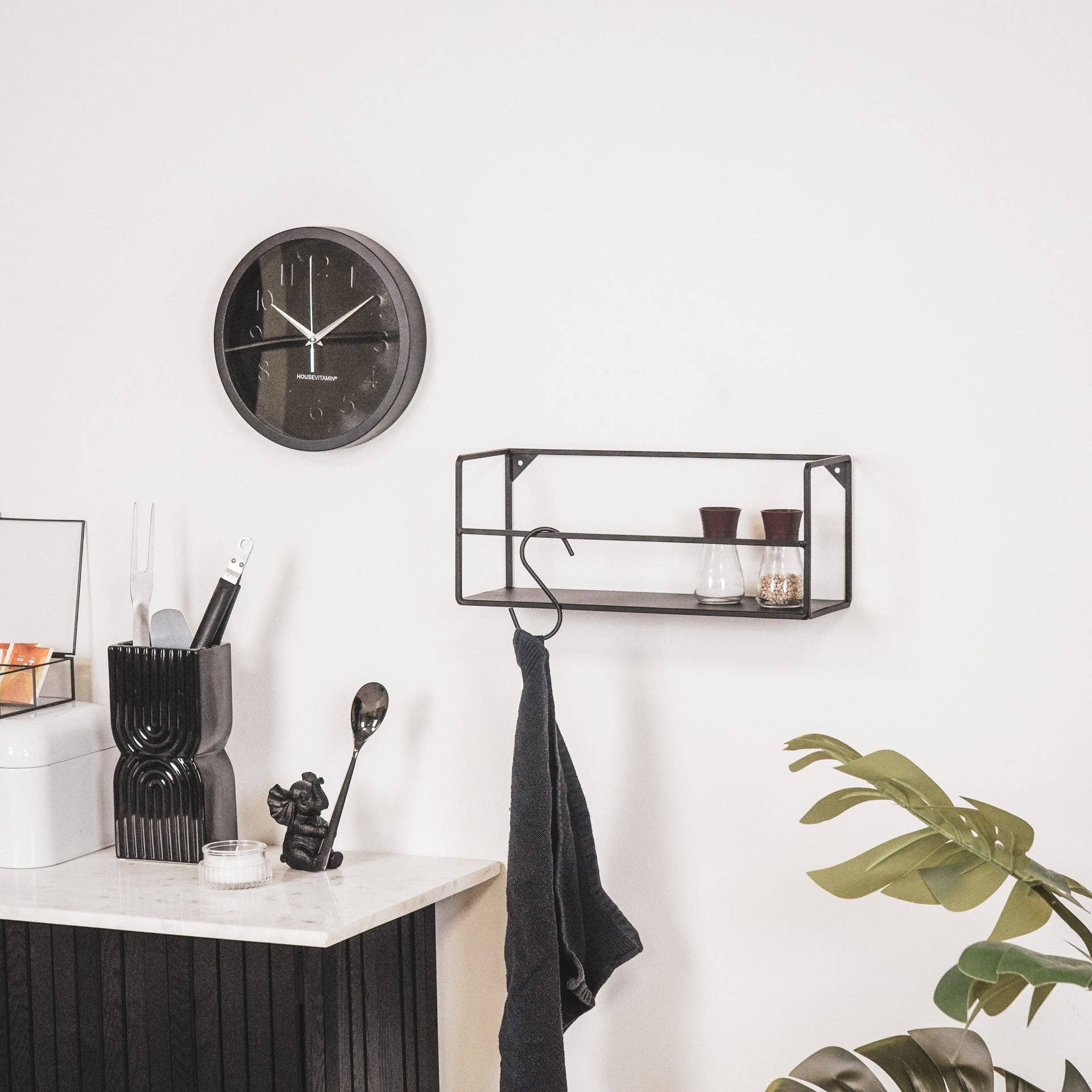 Housevitamin bv - Wholesale Wall Hook - S-Hooks - Metal - Black - Set van 6 - 11x6x1cm4