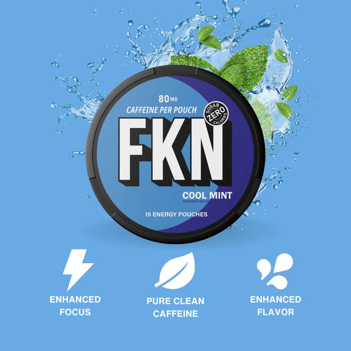 FKN Rich - Wholesale Oral Supplement/Vitamin - FKN Caffeine Pouches (Cool Mint) 80MG