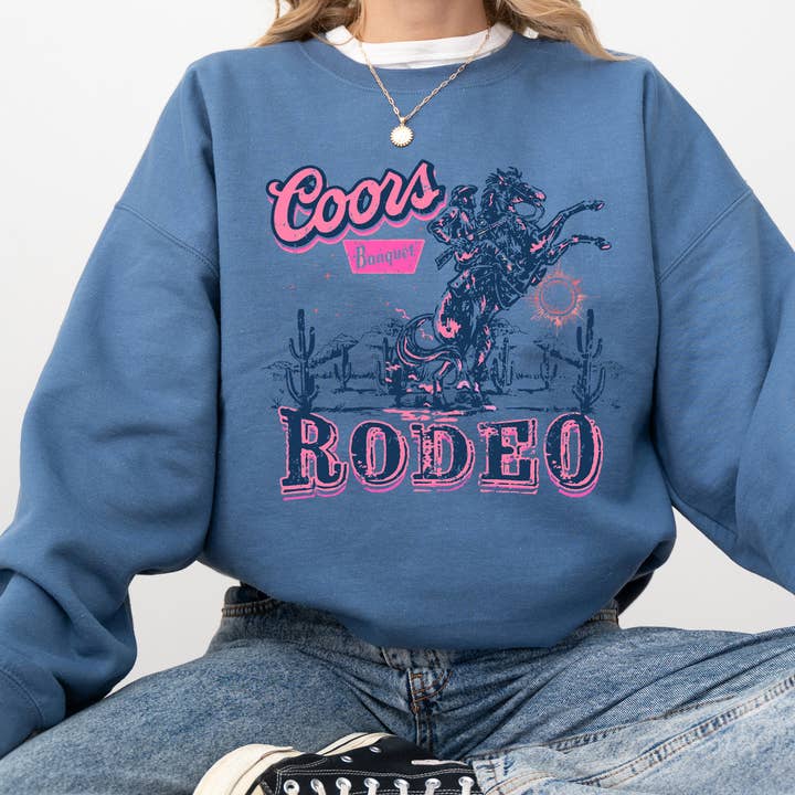 Crewneck Sweatshirt - Coors Rodeo for wholesale by Days with Gray