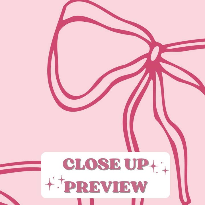 CLM Creative Studio - Wholesale Art Print - Coquette Hand Drawn Pink Bow Wall Art Prints