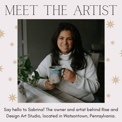 Rise and Design Art Studio - Wholesale Coffee Mug - Floral Ceramic Mug – Pink & Purple Garden Cup (12-14oz)1