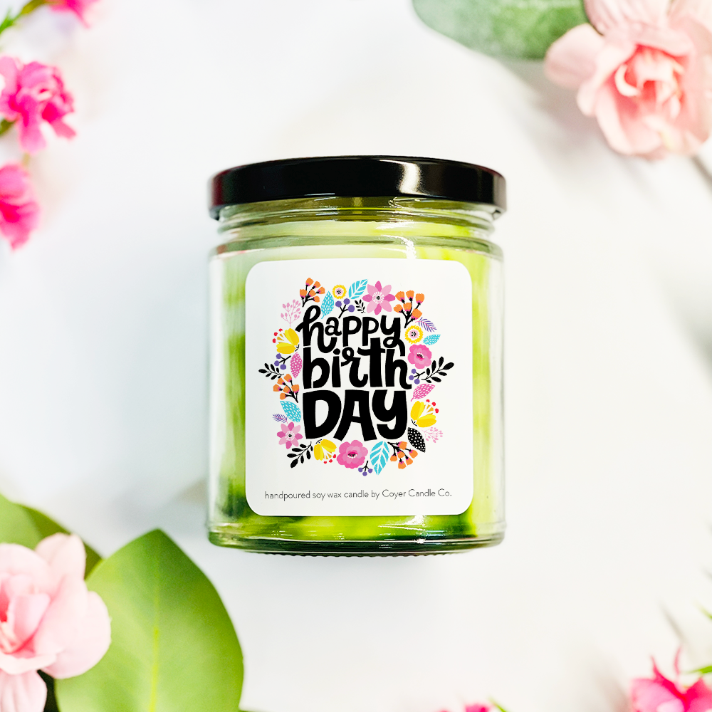 Coyer Candle Co. - Wholesale Jar/Filled Candle - Happy Birthday | 9 oz Candles13