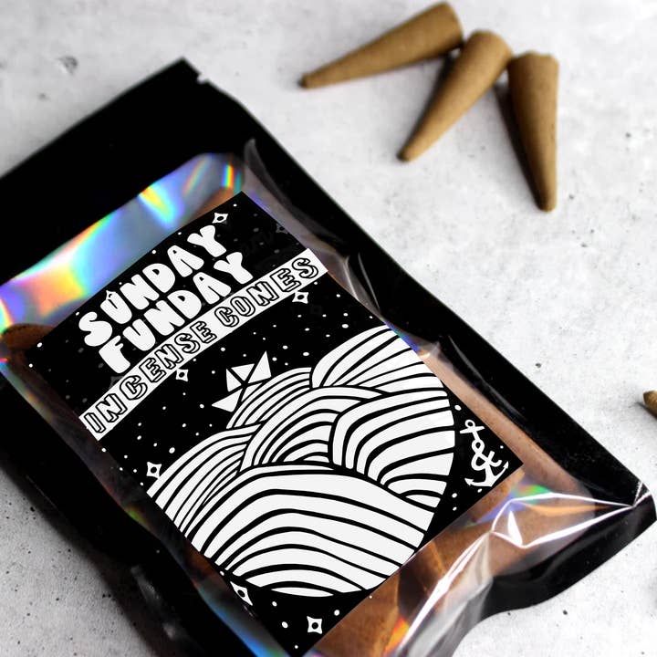 Sunday Funday | Incense Cones | Backflow Incense Cones for wholesale by Cosmically Misplaced