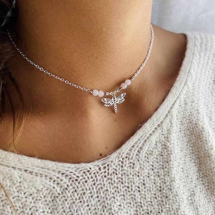 Dragonfly Necklace for wholesale by MyMagicStones