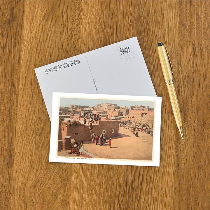 Found Image Press - Venta al por mayor Tarjeta postal - Tarjeta postal NM-158 Pueblo Zuni, Nuevo México1