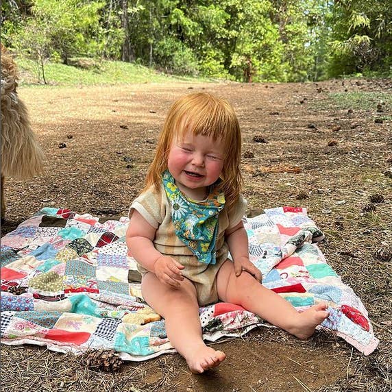 Bandana of the Month Club - Wholesale Bandana - Unisex - Kids & Me bandana designed by Phoebe Wahl2