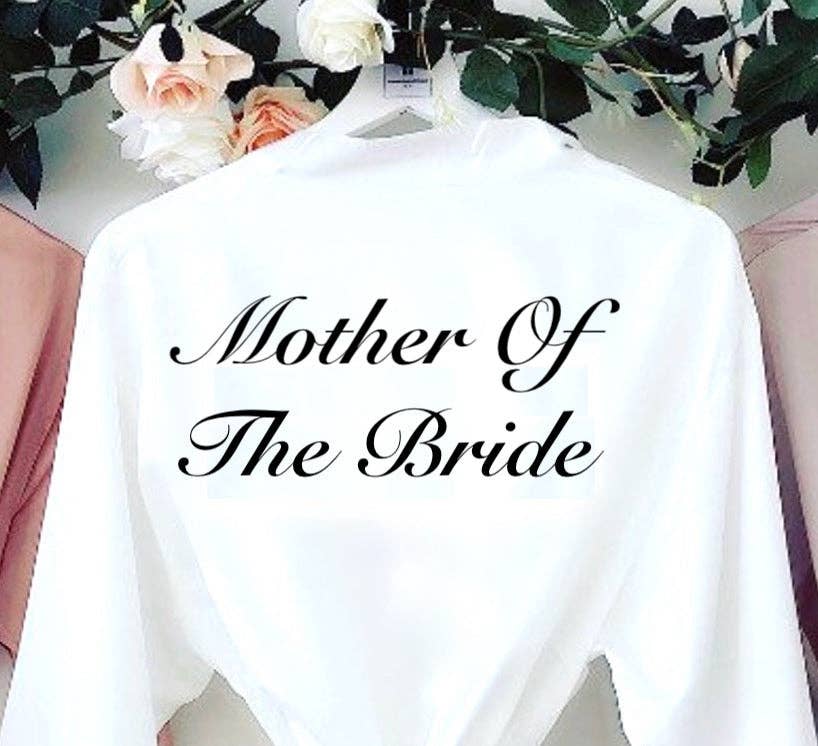 Lulabay - Vente Peignoir – femme - Peignoir de mariée personnalisé Lulabay pour femme en satin à fente latérale6