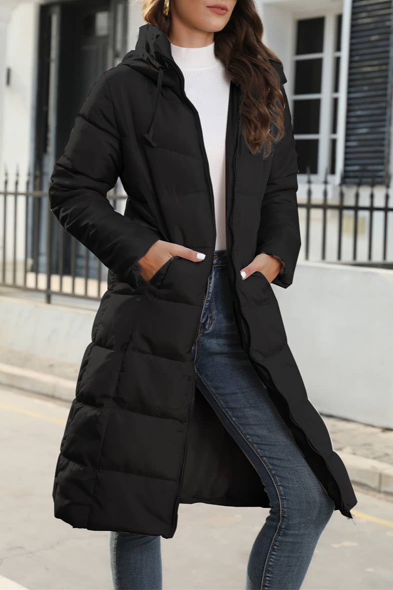 HIDDENBRAND - Wholesale Coat - Women's - Mid-Length Slim Fit Warm Down Cotton Coat
