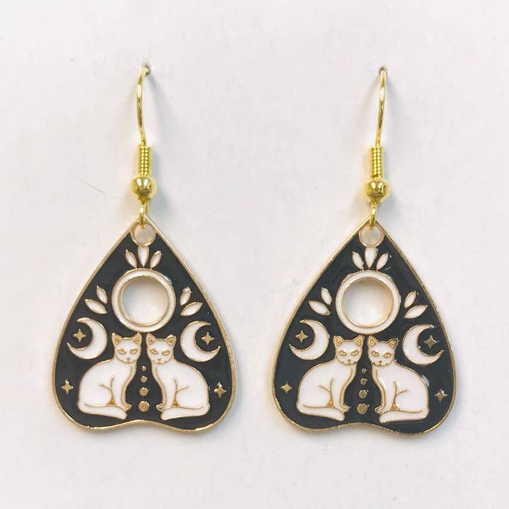 SimpleNGreat - Wholesale Dangle Earrings - Ouija Twin Cat Earrings