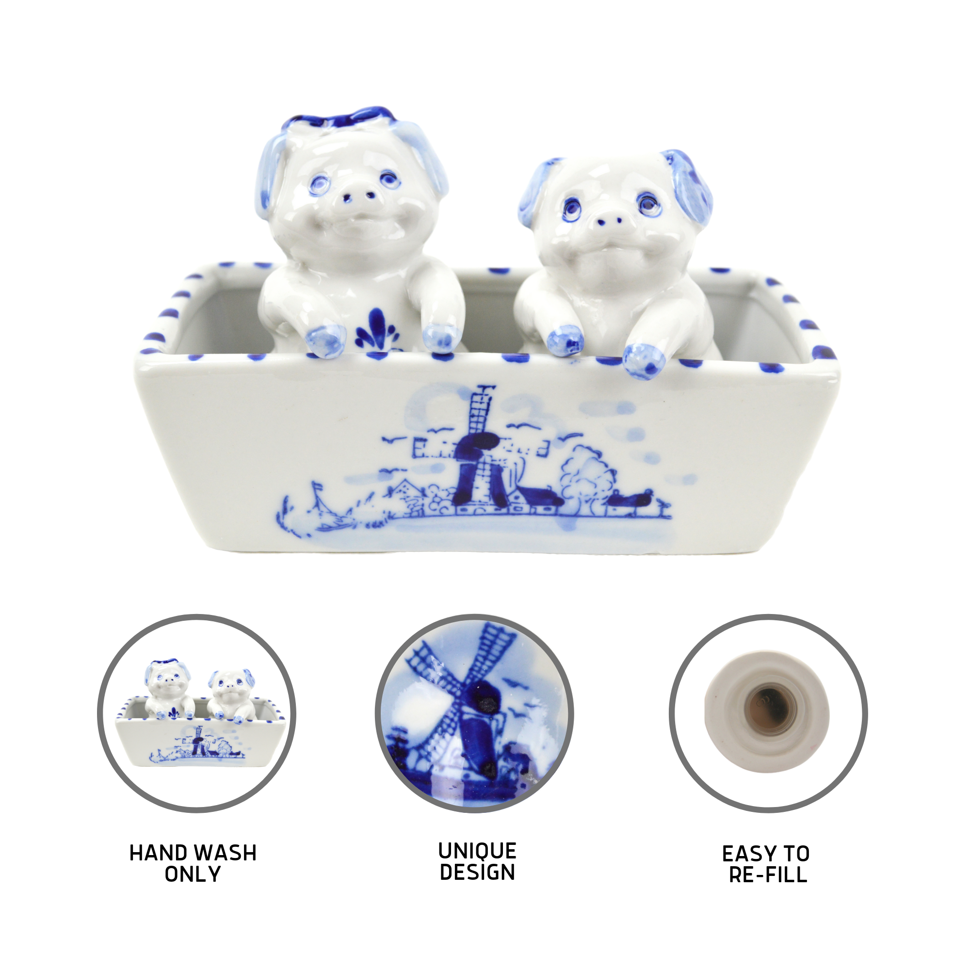 European Heritage Gifts - Wholesale Salt & Pepper Shaker Set - Pig Pepper And Salt Shakers: Pigs3