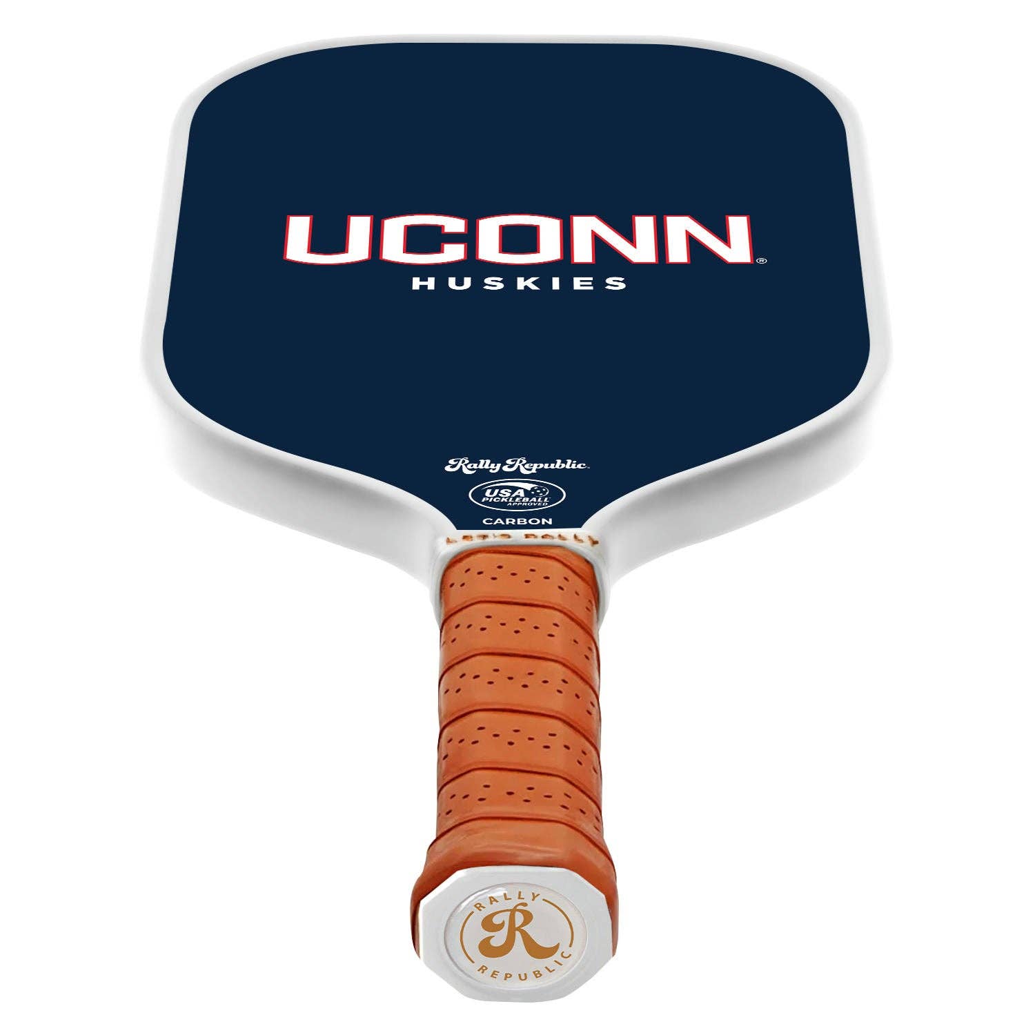 Rally Republic - Wholesale Sporting Accessories - UConn Huskies Navy Sports Mark Pickleball Paddle (B2B)1