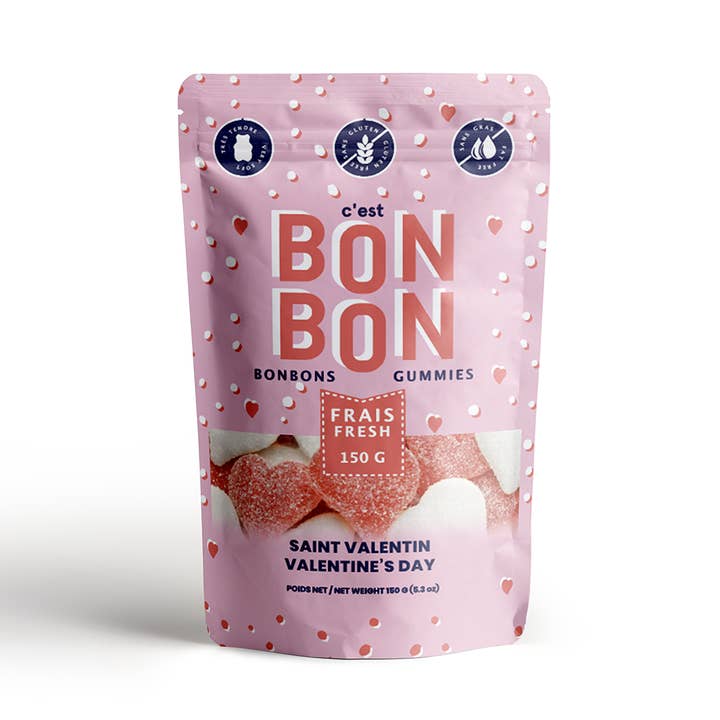 Saint-Valentin - Bonbons gélifiés pour la vente par La boîte à bonbons