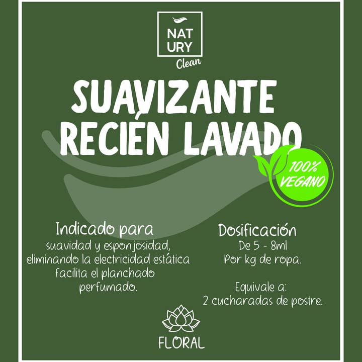 Natury Greencare - Wholesale Fabric Softener - Natury Concentrated Freshly Washed Clothes Softener 15L1