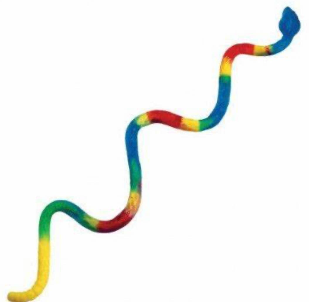 O'Shea's Candies Sweet Shop - Wholesale Gummy - Gummy Rainbow Rattlesnake 🐍 24 Inch Length  1PK2