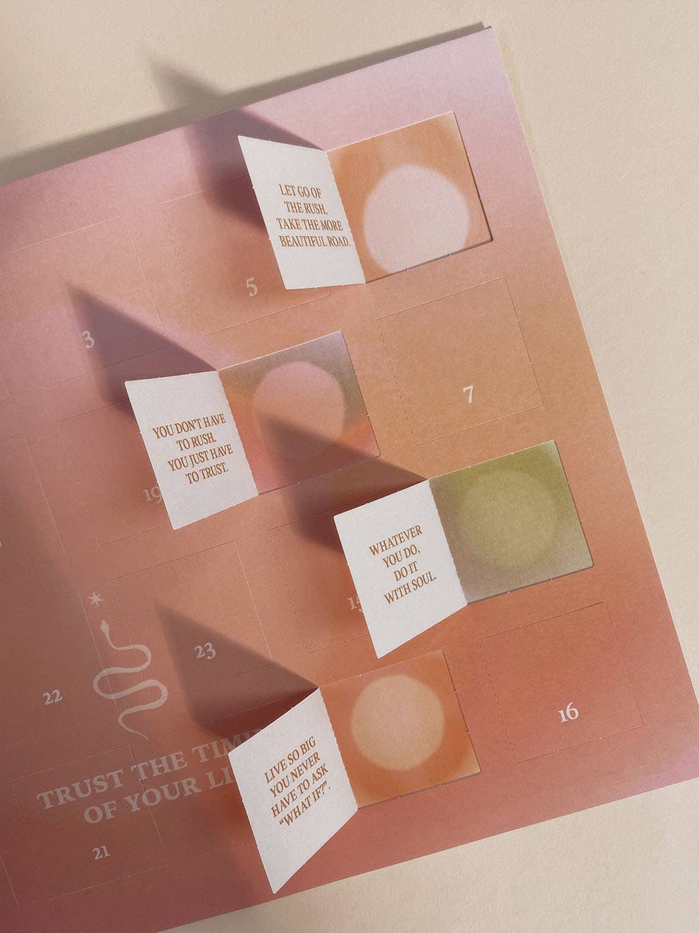 Anna Cosma - Wholesale Advent Calendar - ADVENT CALENDAR WITH 24 AFFIRMATIONS  - TRUST THE TIMING ...1