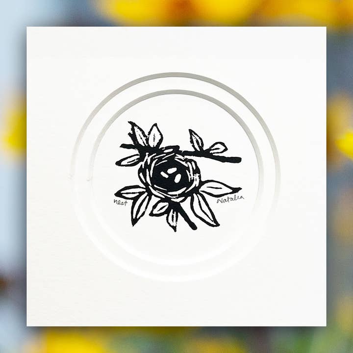 Mini Nest Impression Bloc Originale pour la vente par Peninsula Prints