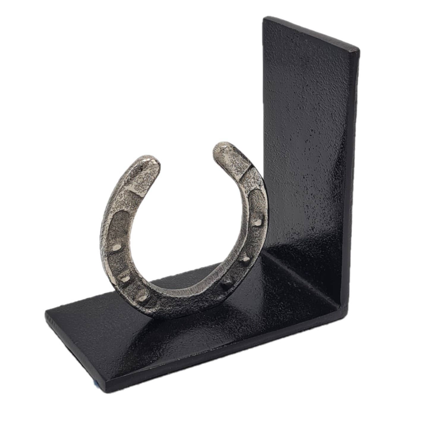 ADC Eindhoven - Vente Serre-livres - Serre-livres en métal de qualité avec fer à cheval noir à effet métal ancien1