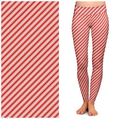 ”Candy Cane Lane” Buttery Soft Leggings från Lipstick & Chrome för wholesale av Lipstick & Chrome