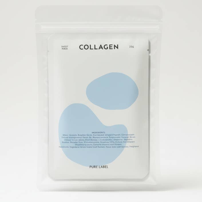 CELEMENT /IN YOUR GLOW - Wholesale Skincare Face Mask - 5 Pack K-Beauty Collagen Sheet Mask Moisture & Elasticity2