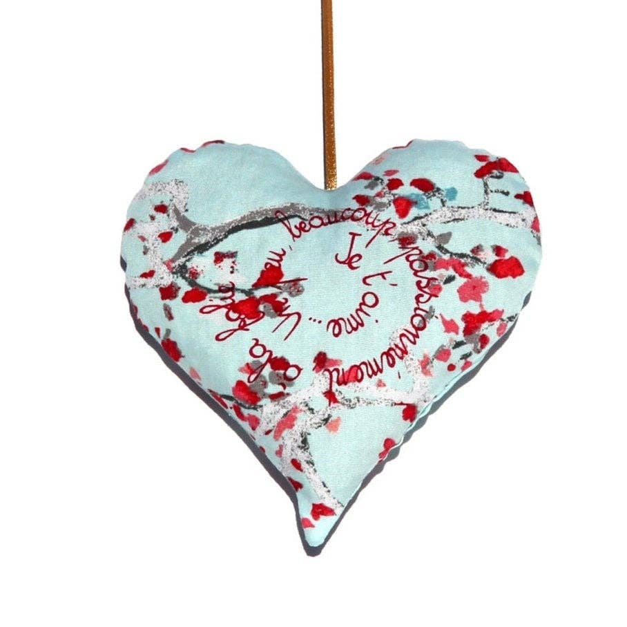 Estelle Billot - Vendita all'ingrosso Sacchetto profumato - Sacchetto a cuore profumato alla lavanda francese. Ornamento per San Valentino e Natale1