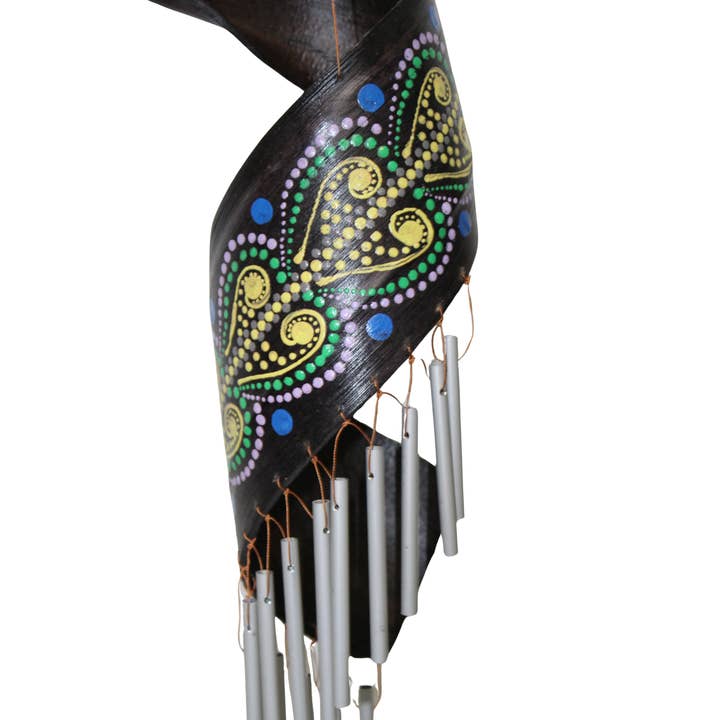 White Elephant - Wholesale Wind Chime - Palm and Metal Wind Chime3