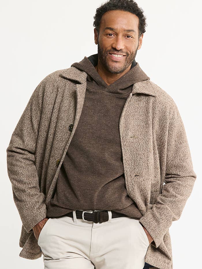 Classic Lined Herringbone Coat for wholesale by JACHS NY