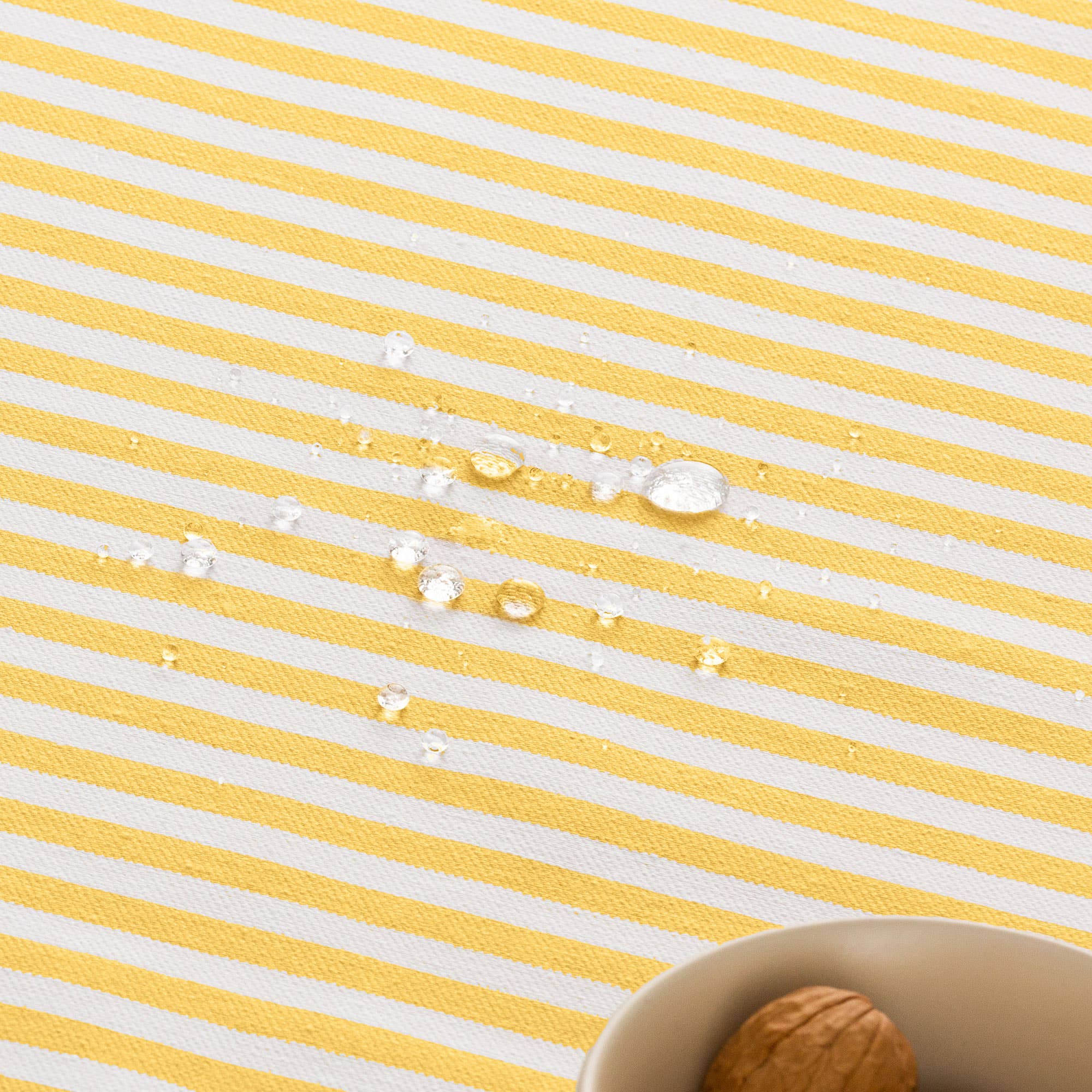 GAMUSI - Vente Nappes - Nappe anti-taches coton toucher tissu rayures ARENZA16