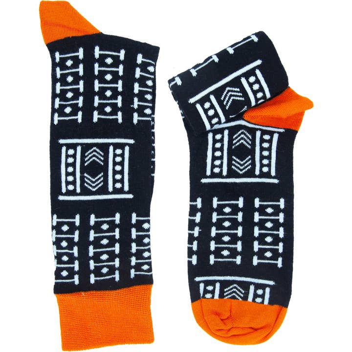 Afrisocks - Wholesale Socks - Unisex - Aboki Mudcloth African Socks0