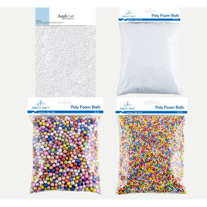 Angels Craft - Wholesale Craft Supplies - Foam Balls in Asstd. Colors (4 sizes available)