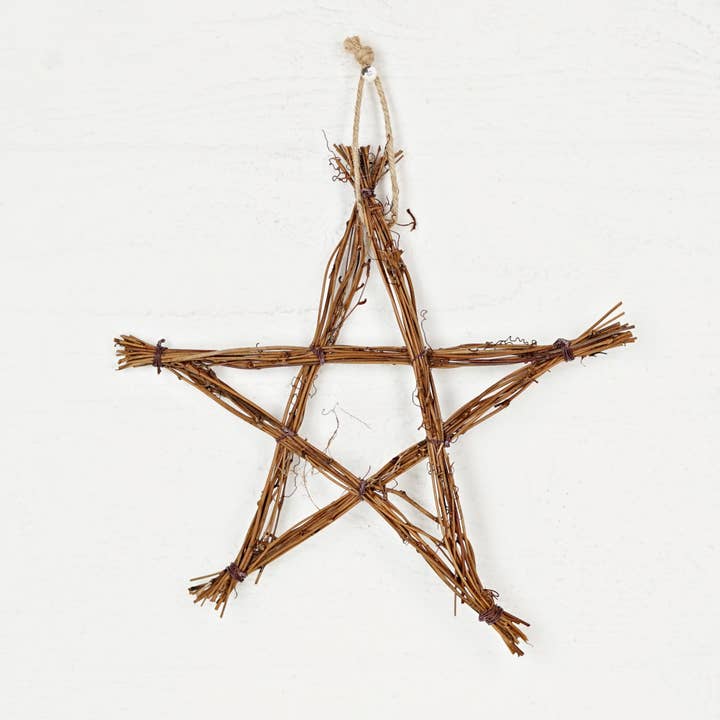 Holiday Depot Inc. - Wholesale Ornament - 570313- 10IN ANGLE VINE TWIG STAR1