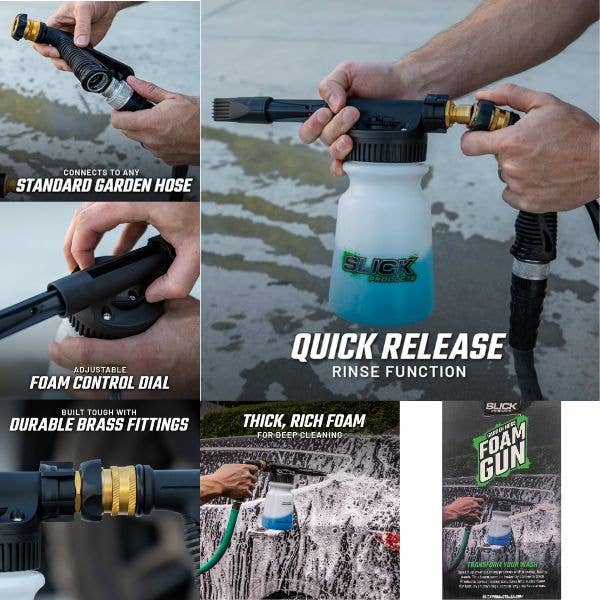 Slick Product CTR Garden Hose Foam Gun Slight Package Damage for wholesale by St. Louis Wholesale LLC