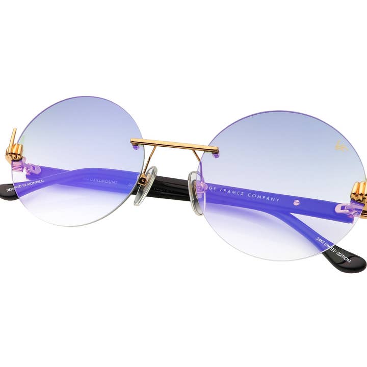 COLECCIÓN VF F.U.: 508 (VERDE POLVO PÚRPURA FLASH) para venta al por mayor de Vintage Frames Company