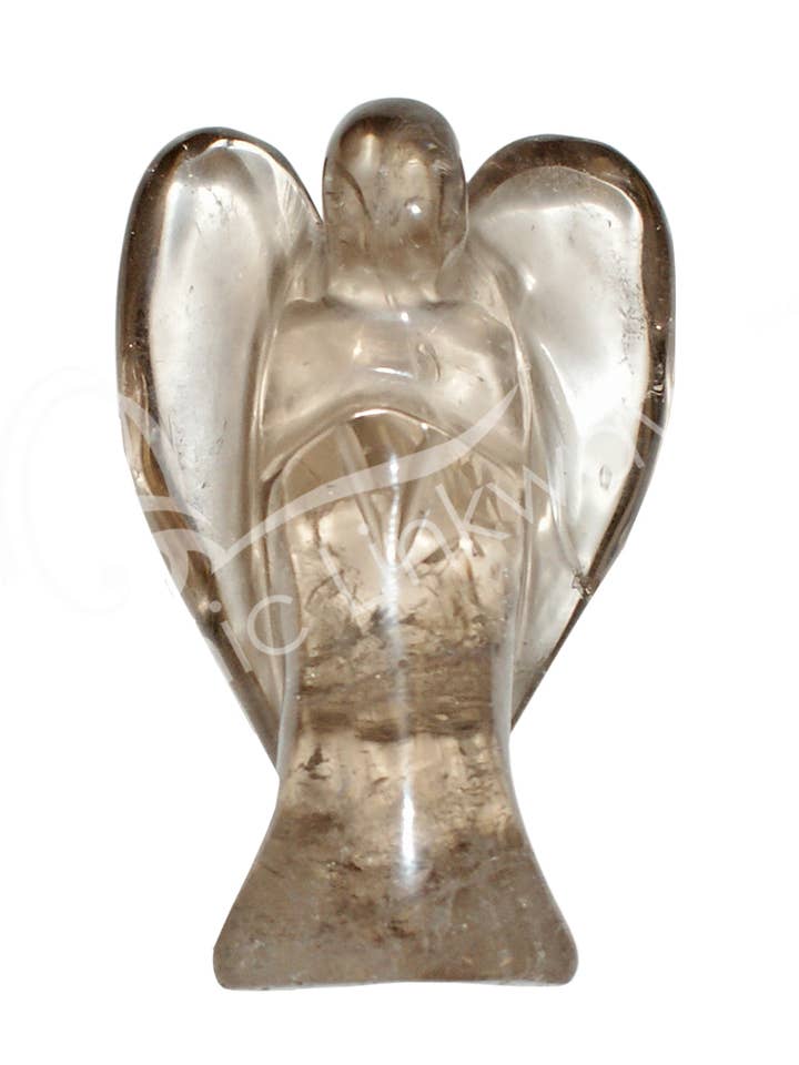 (PC)ESCULTURA - ANJO QUARTZO FUMADO 1,5" por atacado de Oceanic Linkways Inc