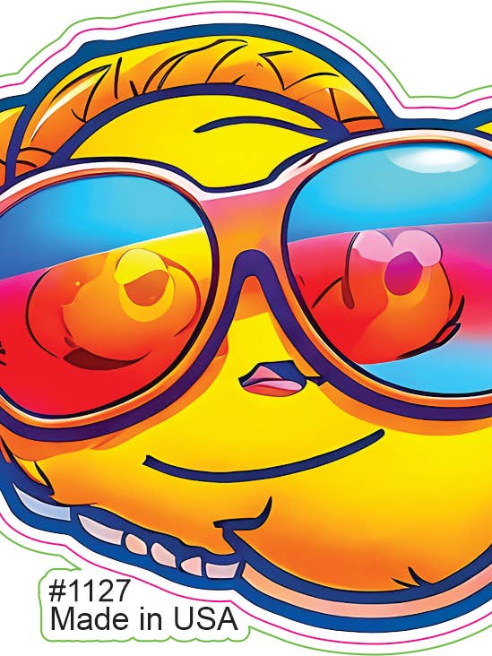 Solbriller Solstråle klistermærke for engroshandel hos Big monkey