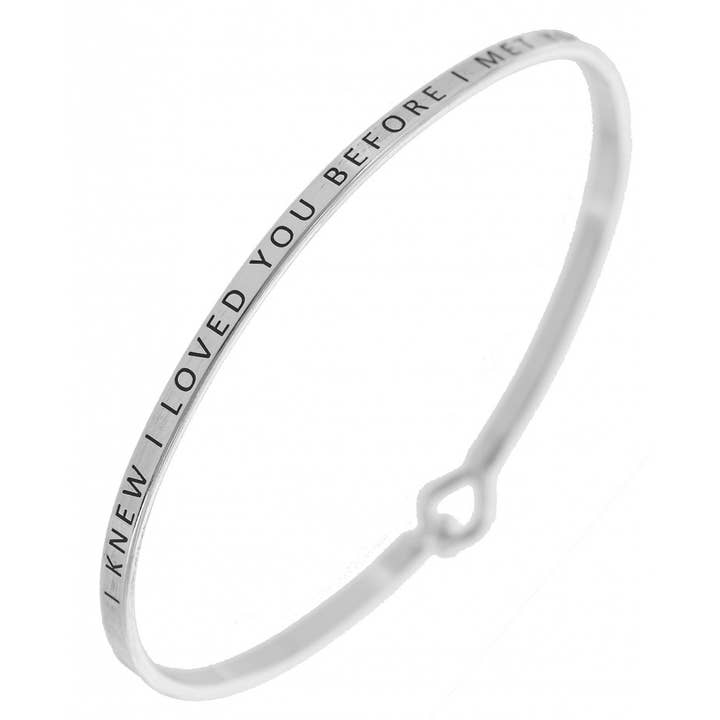 FR7105 JE SAVAIS QUE JE T'AIMAIS AVANT DE TE RENCONTRER_3mm Bracelet pour la vente par 0011 PREMIERE