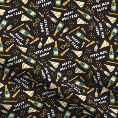 Happy New Year Bandana for wholesale by Jersey Border Collars