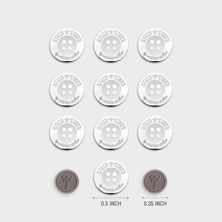 wurkin stiffs - Wholesale Tie Clip - Men's - Stick-N-Stays, Adhesive Magnetic Polo Collar Stays2