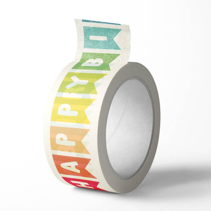 Fita Washi de Aniversário Feliz 15mm de Largura por atacado de Happy People Paper Goods
