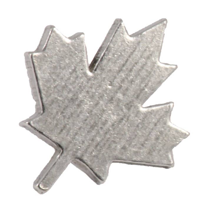 Broche de solapa de peltre de hoja de arce canadiense, A129 para venta al por mayor de Creative Pewter Designs
