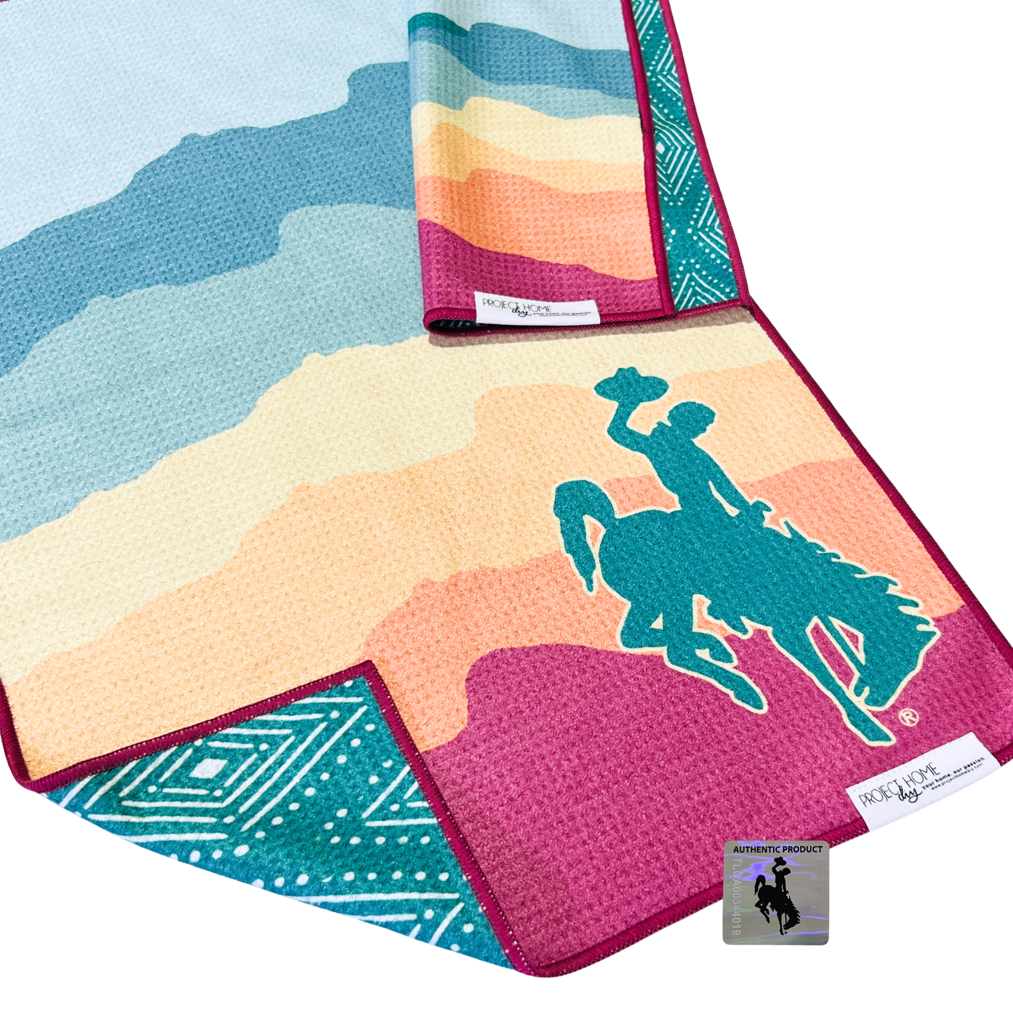 Project Home DIY / Towel Collective - Wholesale Hand Towel - Summer Wyoming Cowboy | Waffle Weave Microfiber Towels Kitchen & Bath5