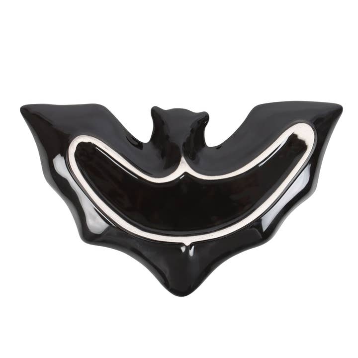 Something Different Wholesale – wholesale Jewellery dish – Gothic Halloween Black Bat Trinket Dish