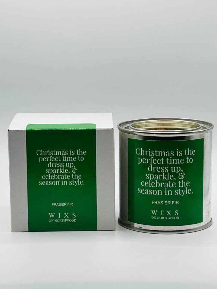 Frasier Fir Soy Candle with Wood Wick • Holiday Style for wholesale by WIXS on Northwood